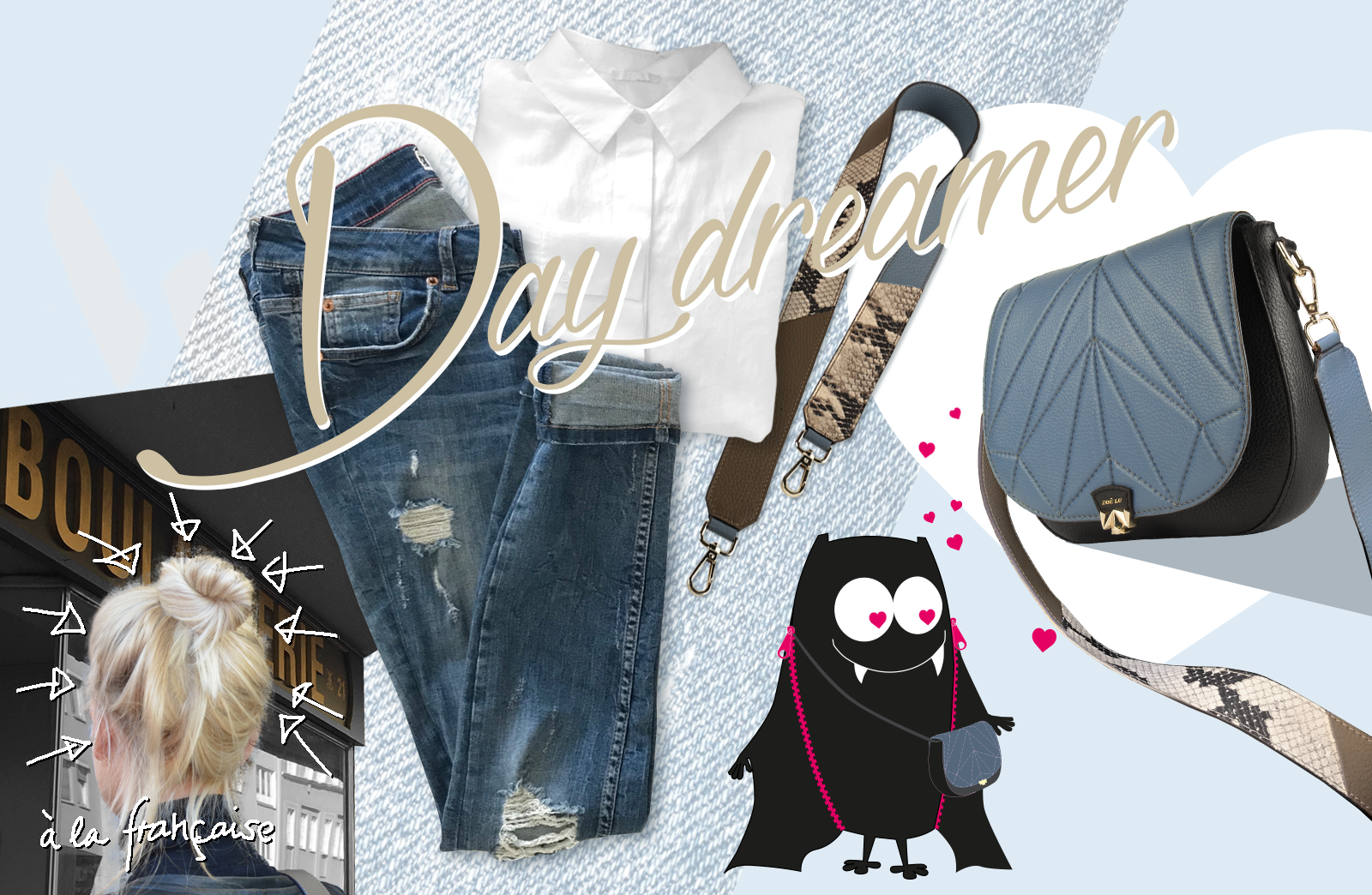 Blogbeitrag Look für Wechselklappe Day dreamer, Dear Diary