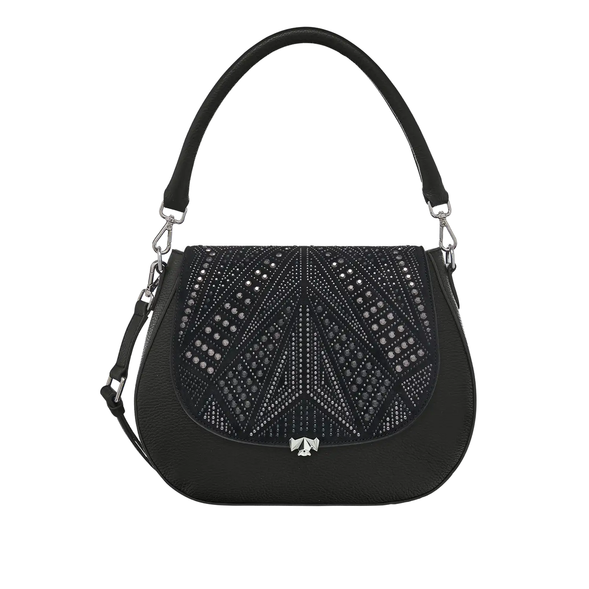 SC Wechselklappe - Silver Sparkle - schwarz