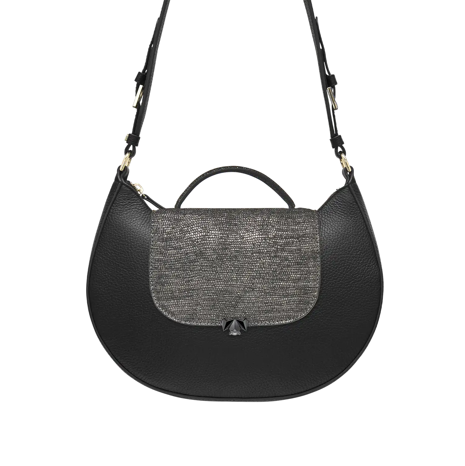 BC Wechselklappe - Mini Black Glam - anthrazit-metallic