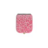 Wechselklappe - Mini Happy Hearts - rosa-rot