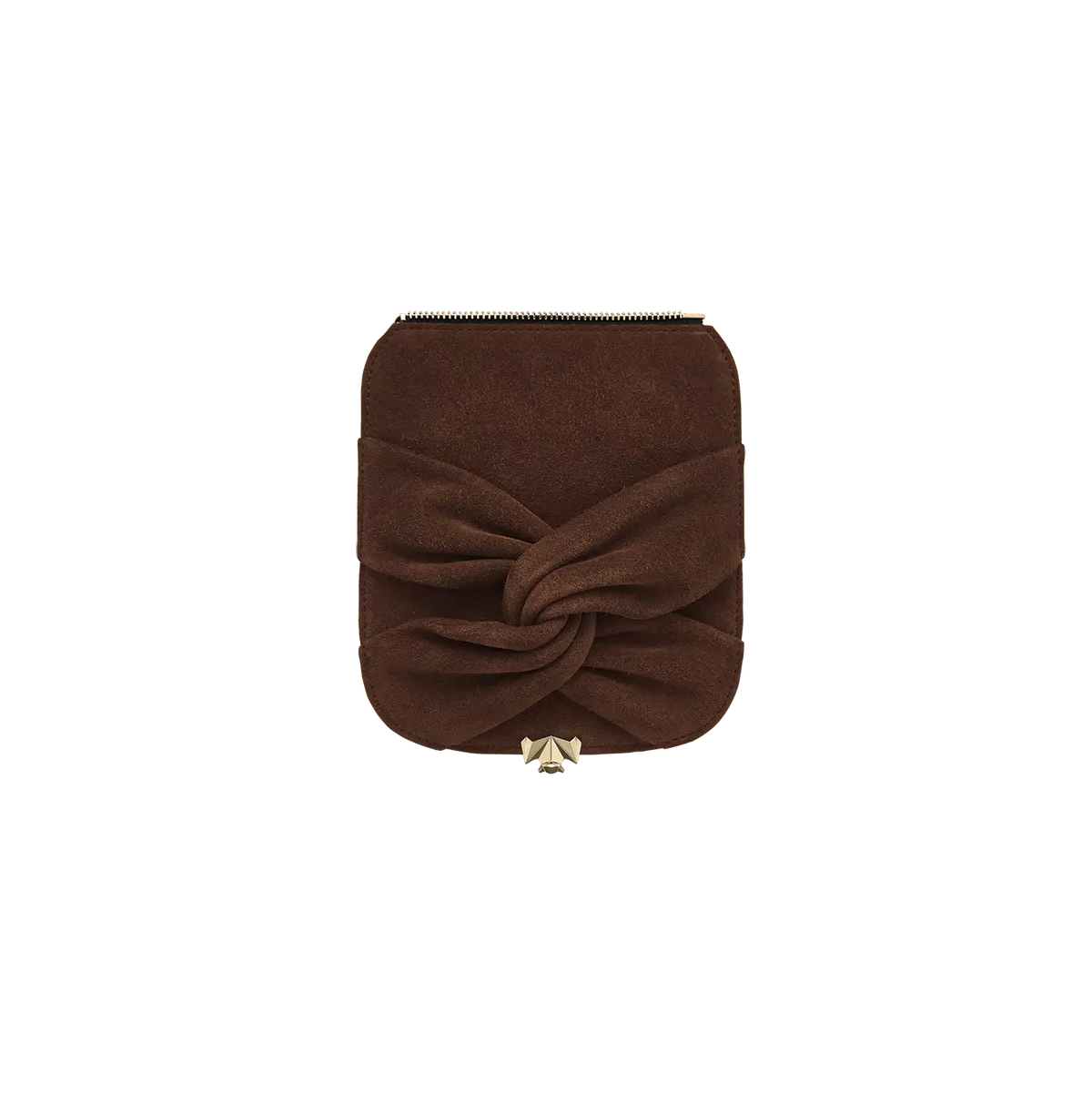 Wechselklappe - Mini Twisted Knot - braun