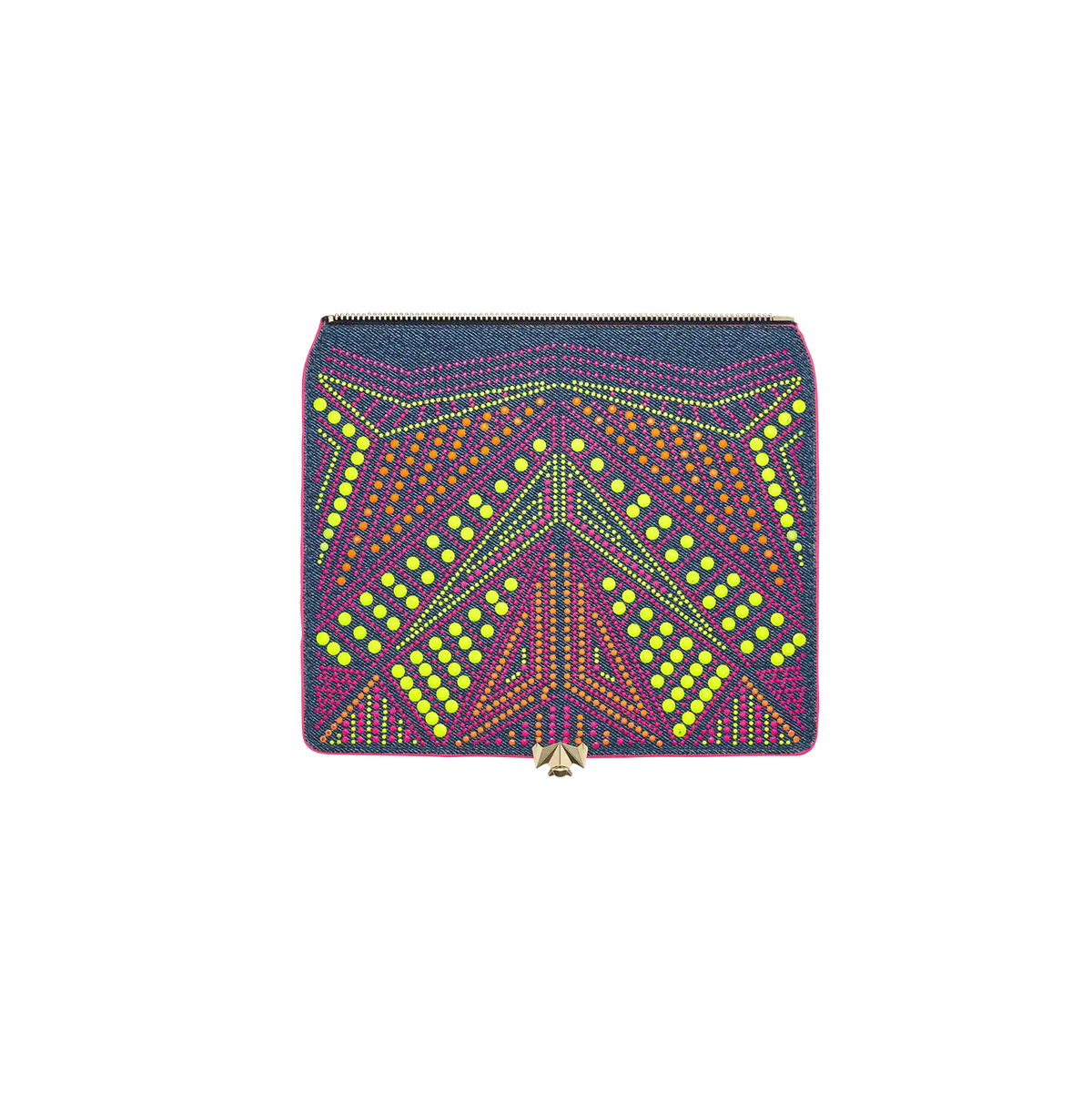 Wechselklappe - Neon Pop - denim-bunt