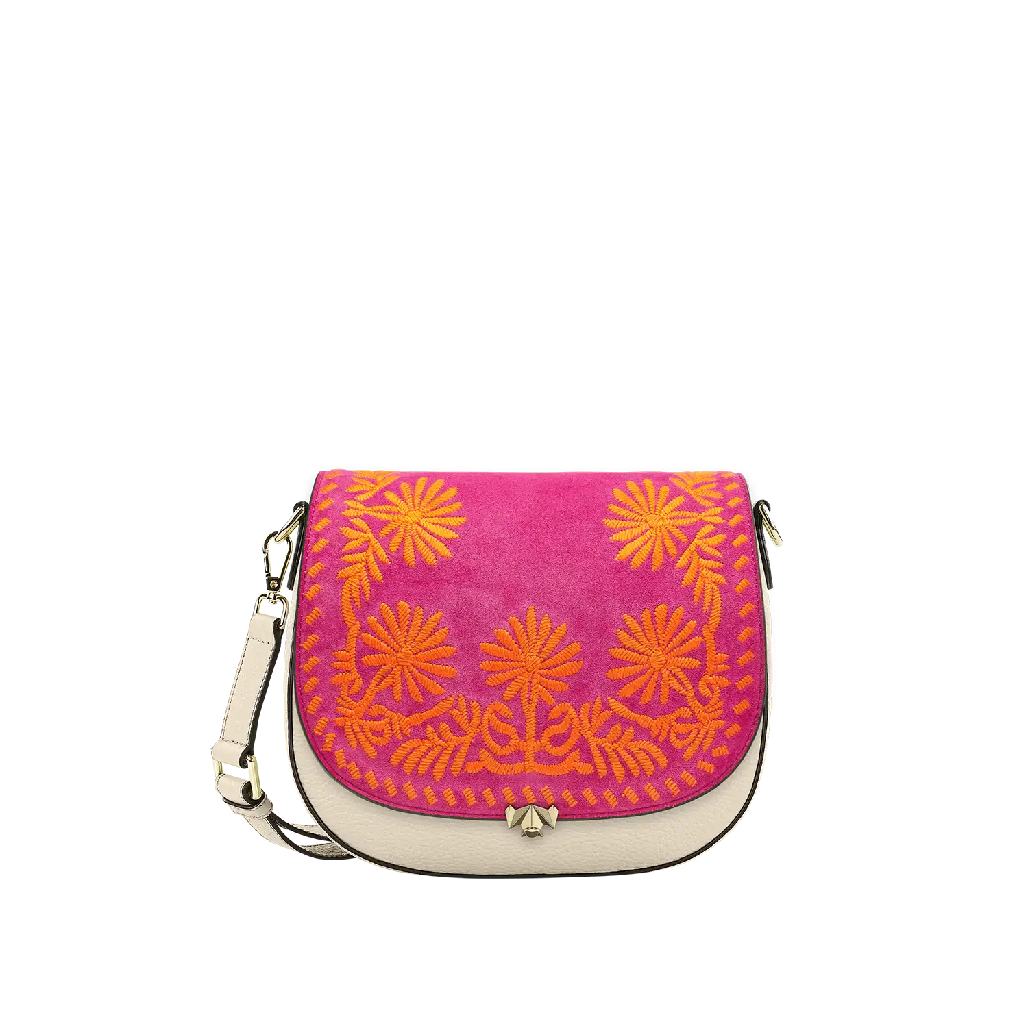Wechselklappe - Crazy Daisy - pink-orange