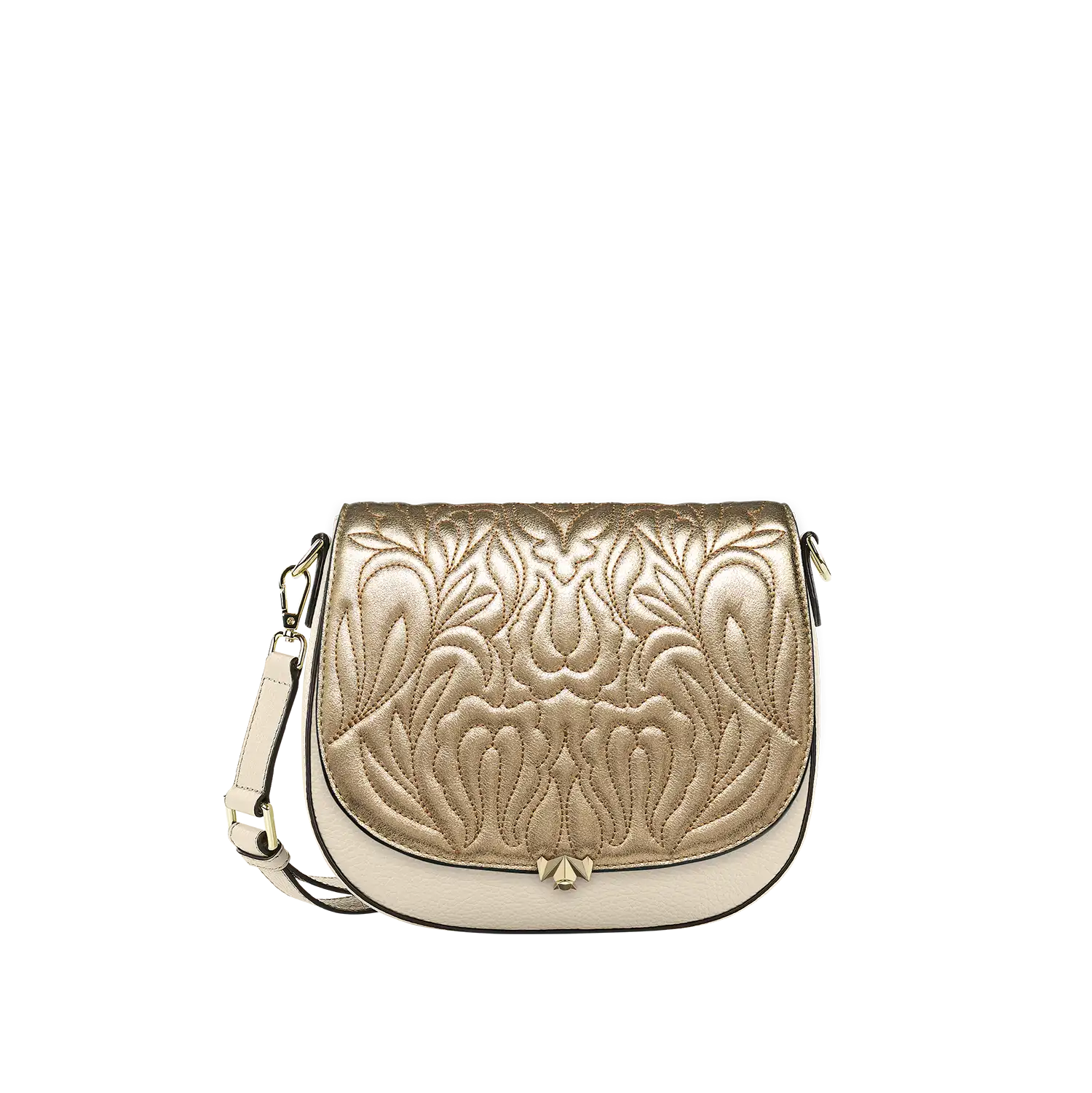 Wechselklappe - Majestic Bloom - gold