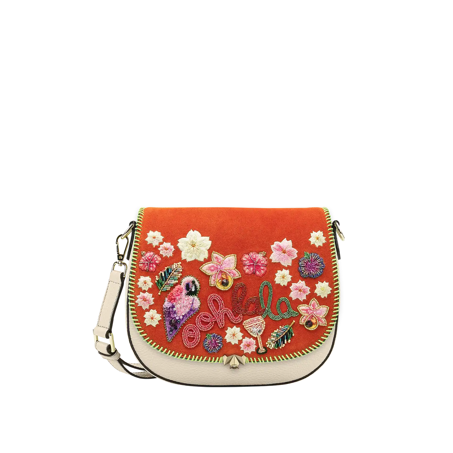 Wechselklappe - Oh Lala - rosa-orange