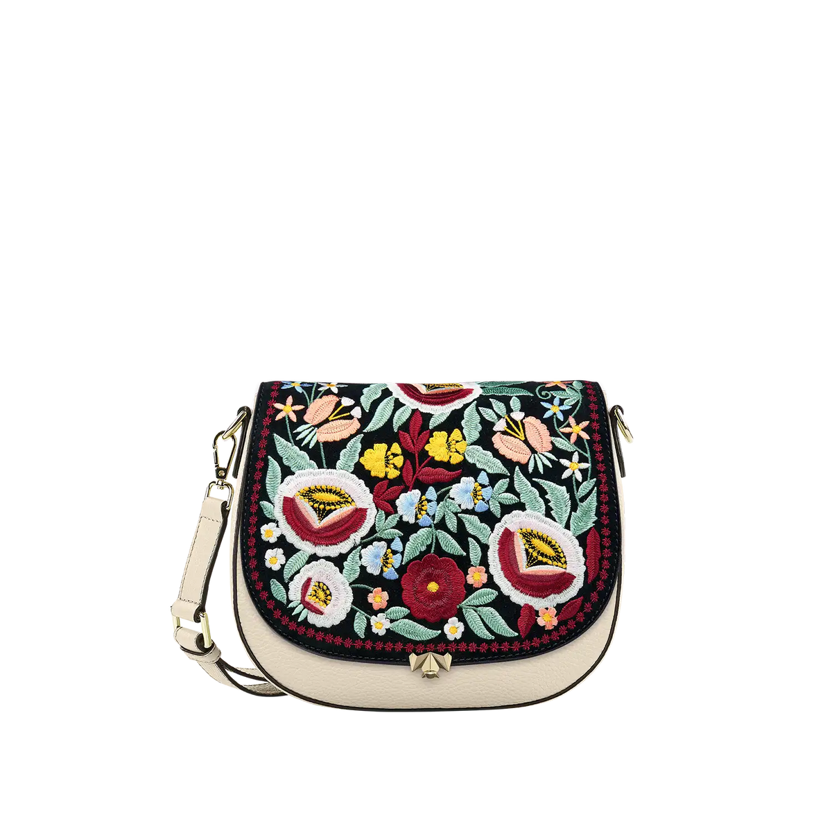 Wechselklappe - So Romantic - Blumen schwarz