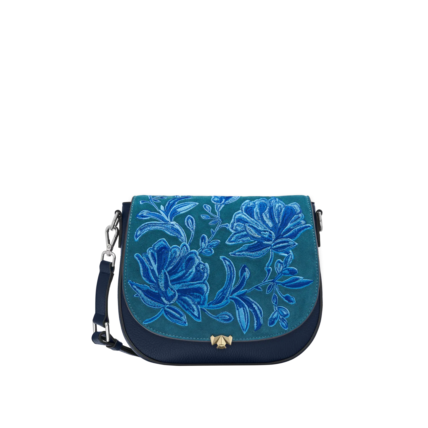 Wechselklappe - Fleur D'Azoul - petrol-blau