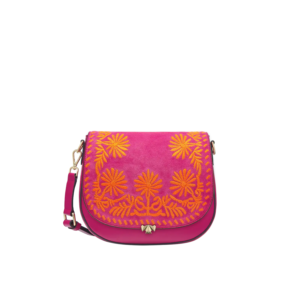 Wechselklappe - Crazy Daisy - pink-orange