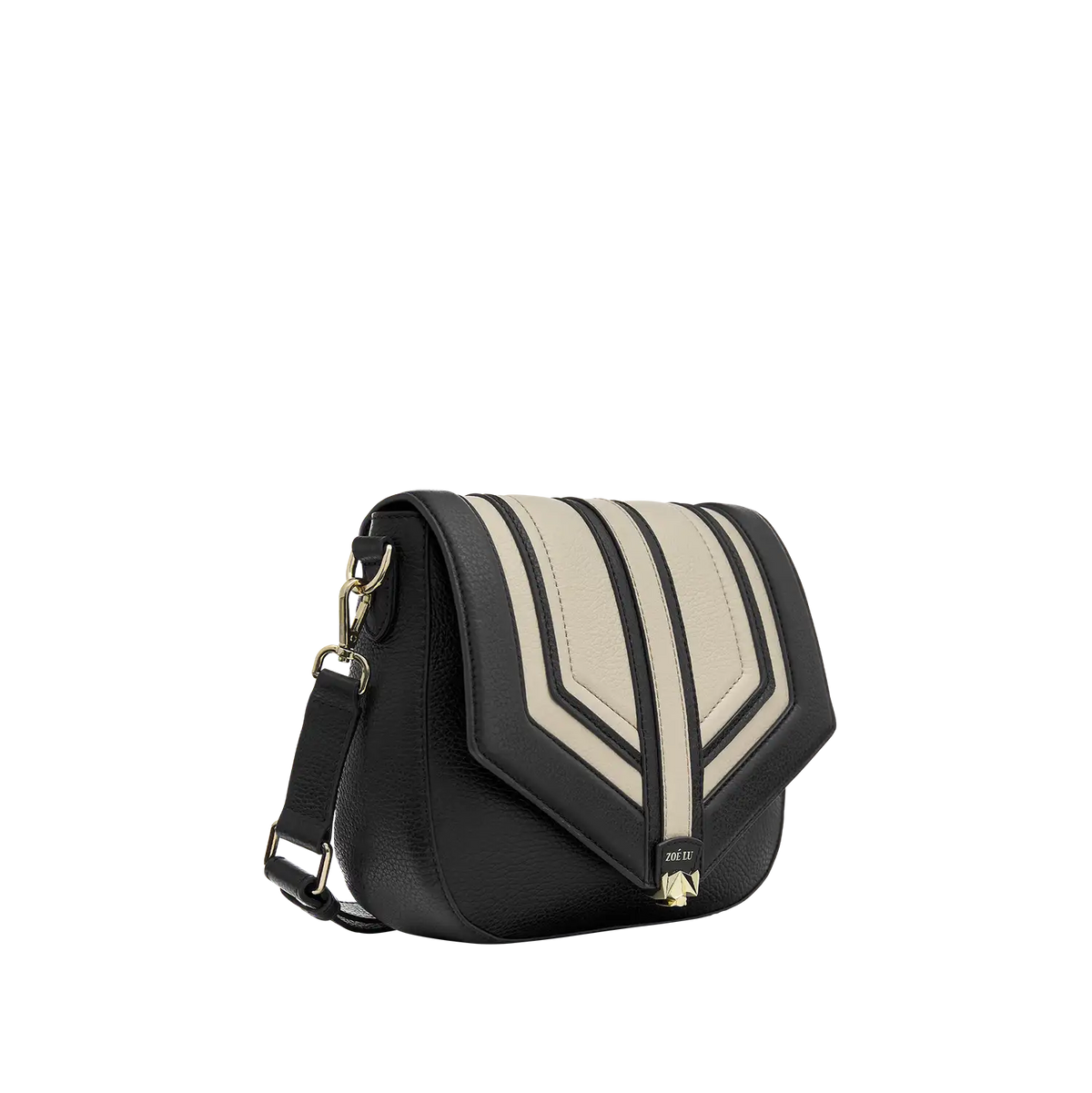 Wechselklappe - Contrast Couture - schwarz-weiß