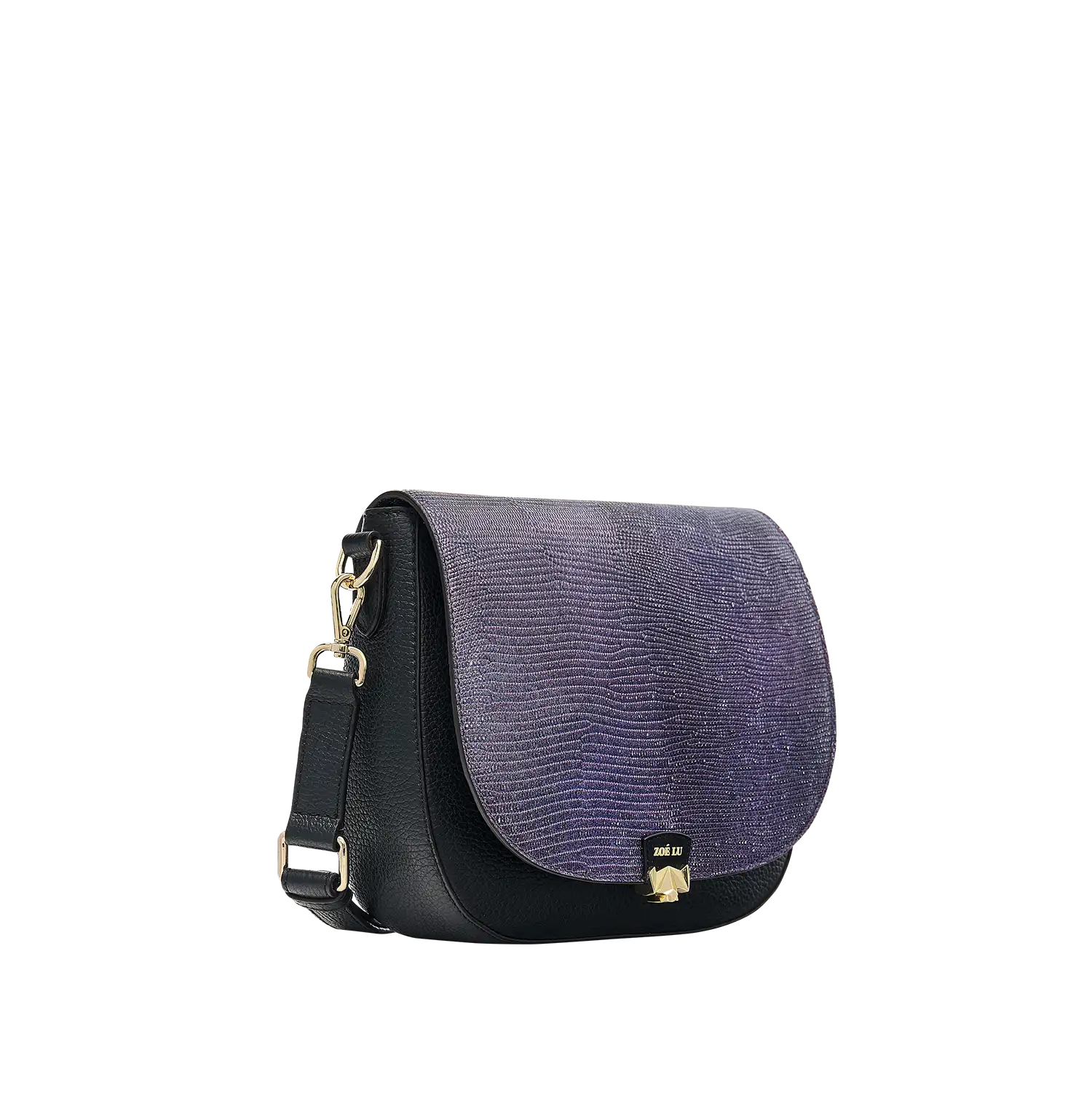 Wechselklappe - Electric Dream - lila-metallic