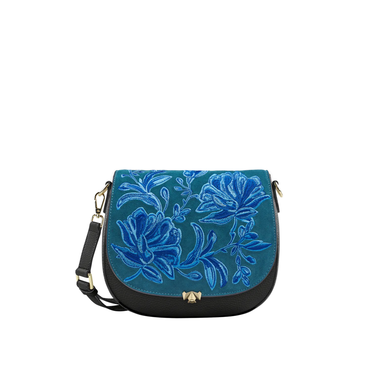 Wechselklappe - Fleur D'Azoul - petrol-blau