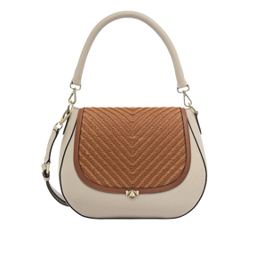 Wechselklappe - Cognac Weave - cognac