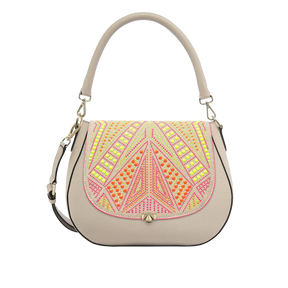 Wechselklappe - Neon Vibes - creme-bunt
