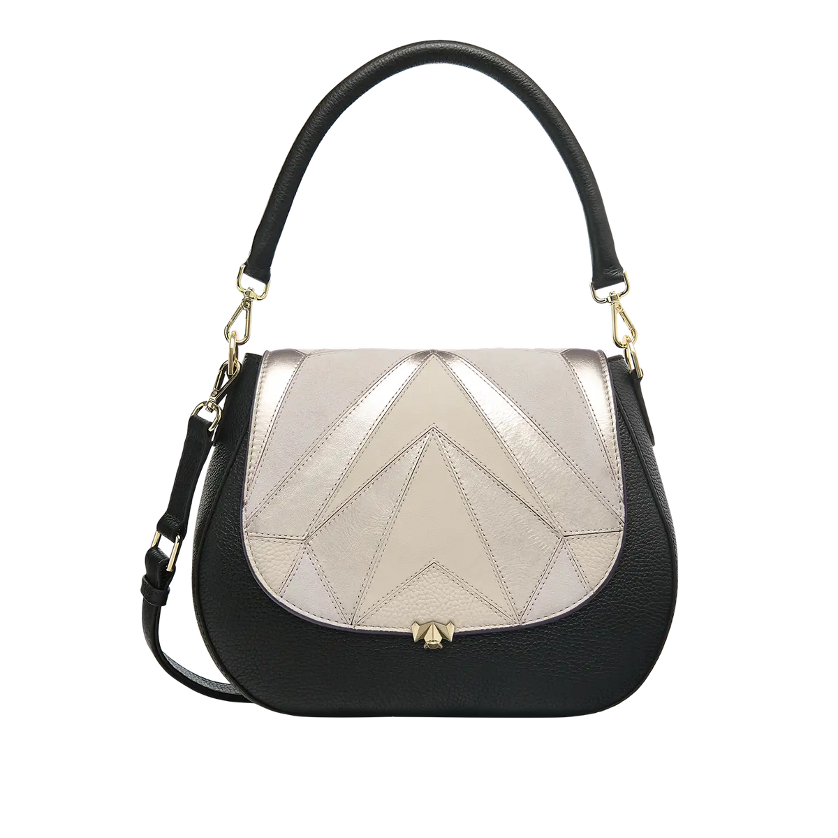 Wechselklappe - Charming Tuesday - creme-metallic