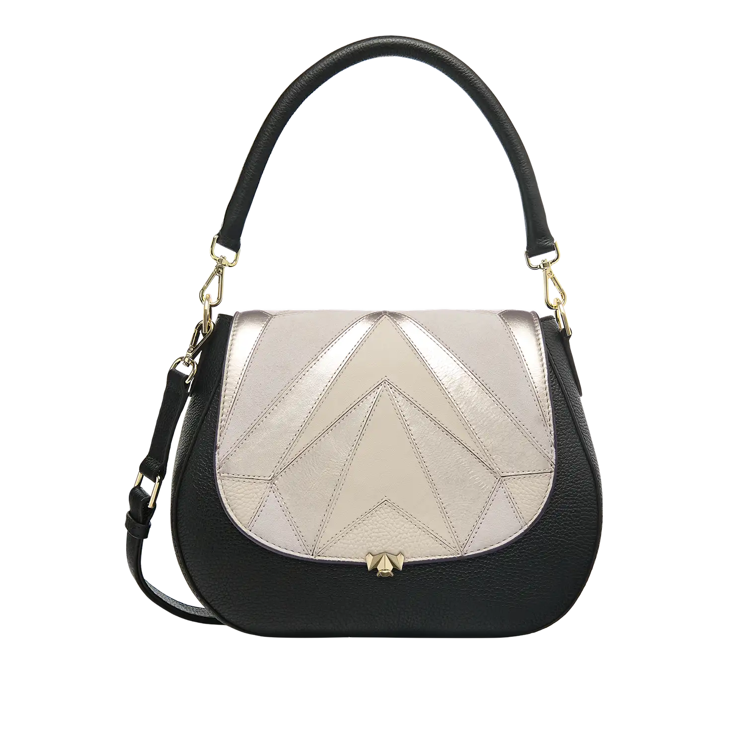 Wechselklappe - Charming Tuesday - creme-metallic