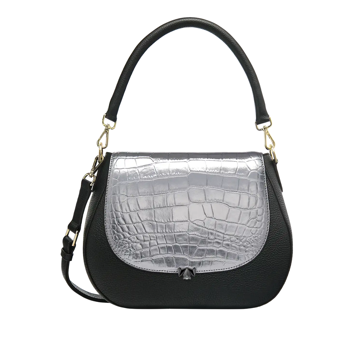 BC Wechselklappe - Dazzle Croco - anthrazit