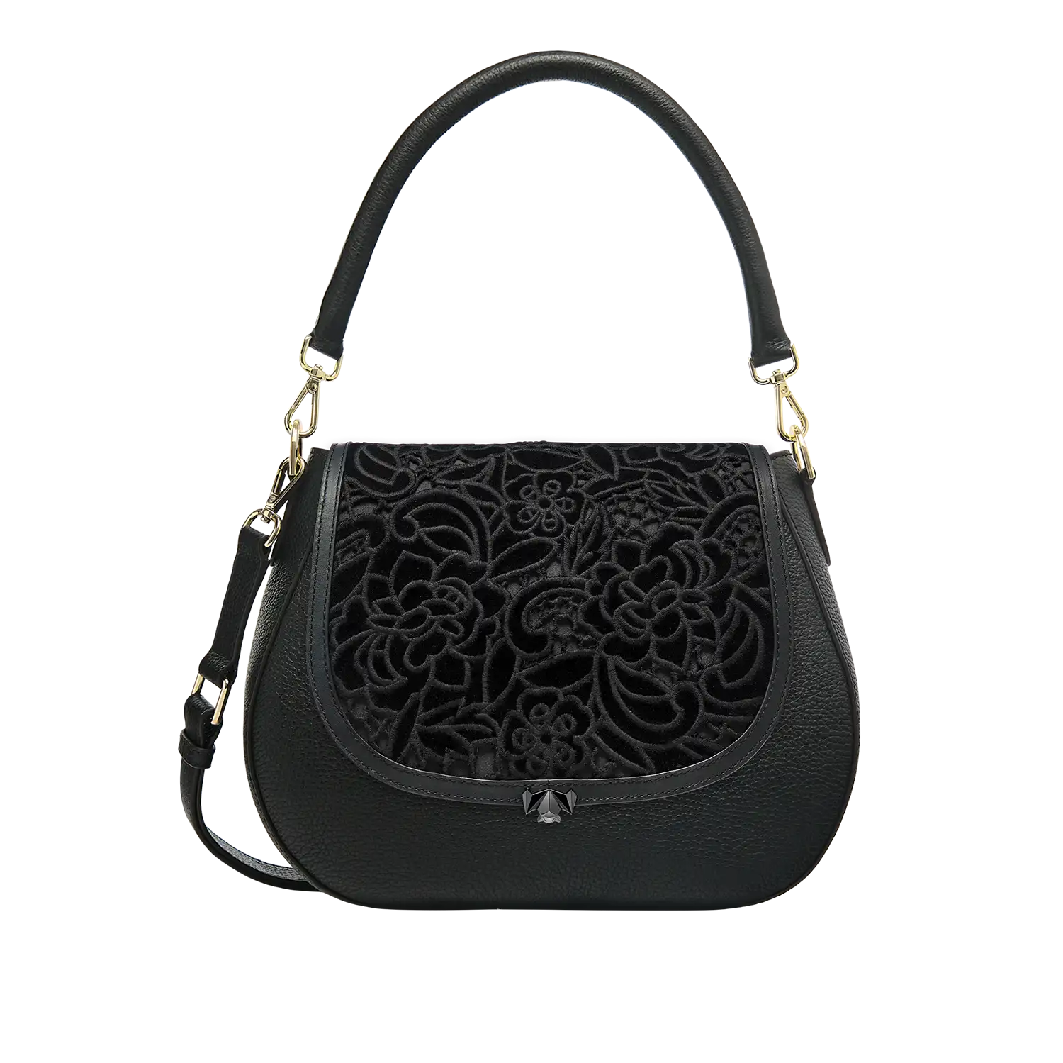 BC Wechselklappe - Midnight Bloom - schwarz