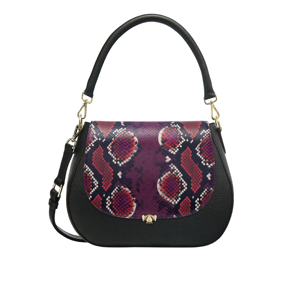 Wechselklappe - Peacock Blaze - lila-bunt