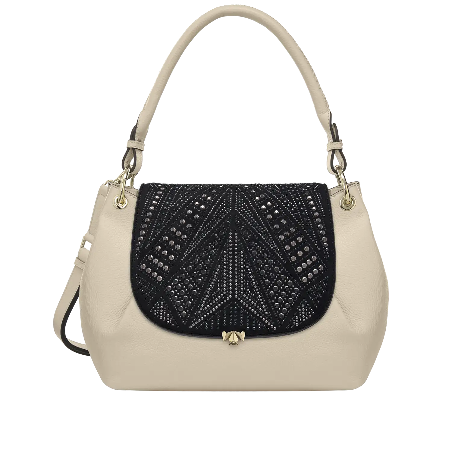 Wechselklappe - Black Sparkle - schwarz