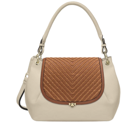 Wechselklappe - Cognac Weave - cognac