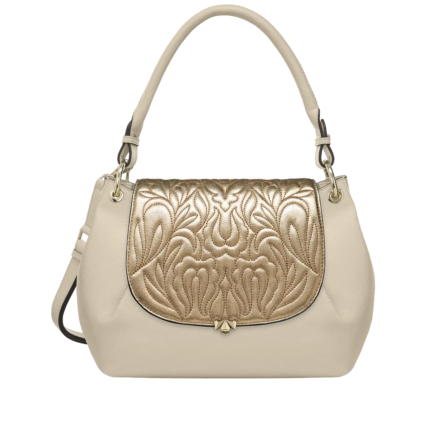 Wechselklappe - Majestic Bloom - gold