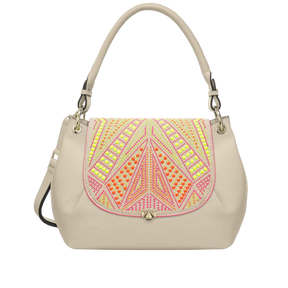 Wechselklappe - Neon Vibes - creme-bunt