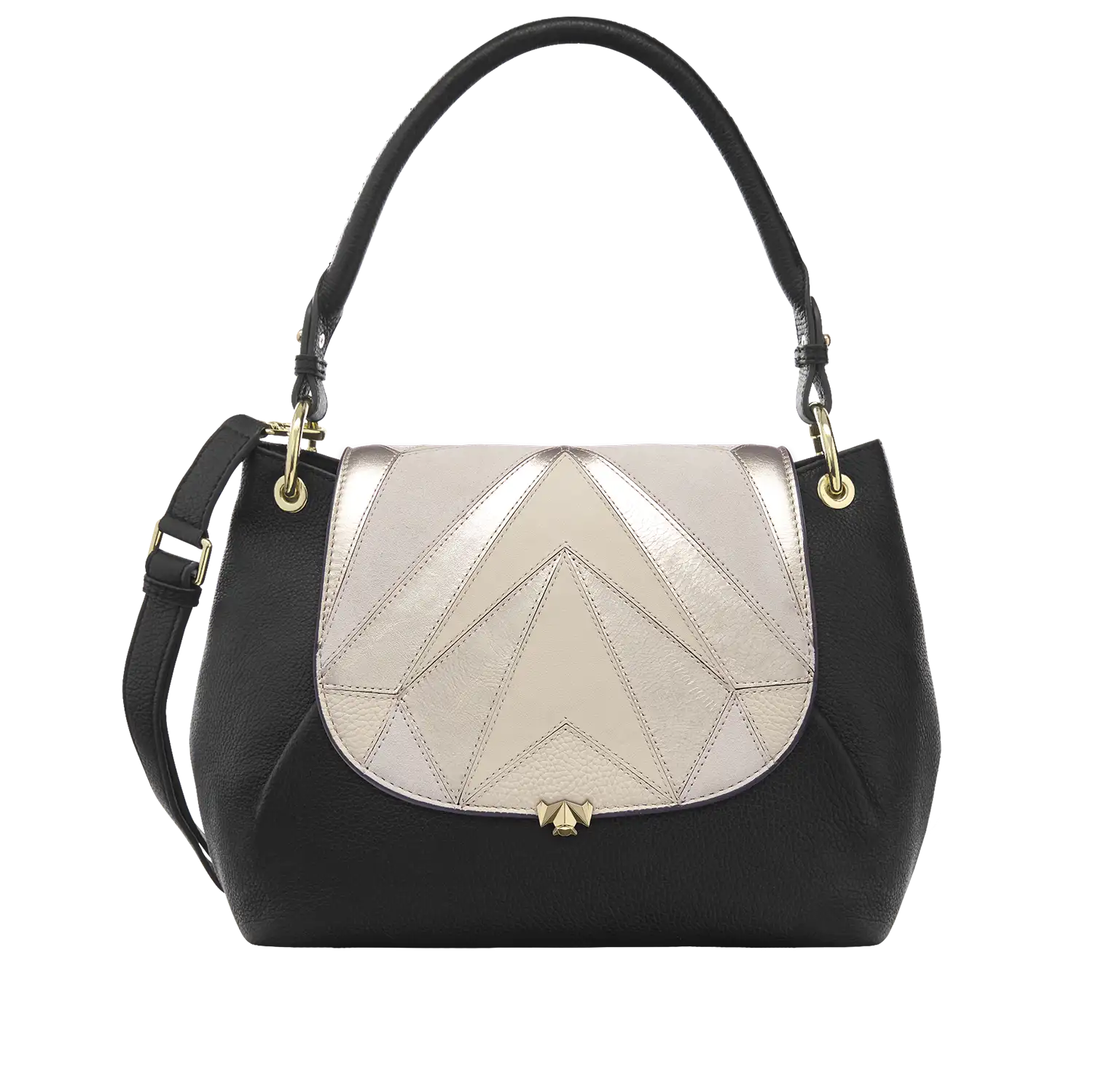 Wechselklappe - Charming Tuesday - creme-metallic