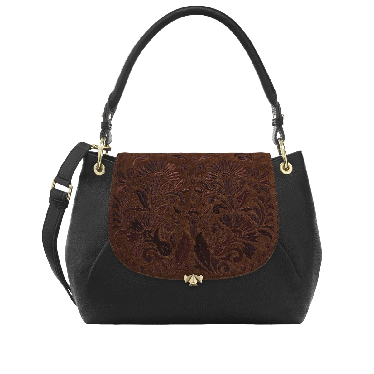 Wechselklappe - Chocolate Petal - braun