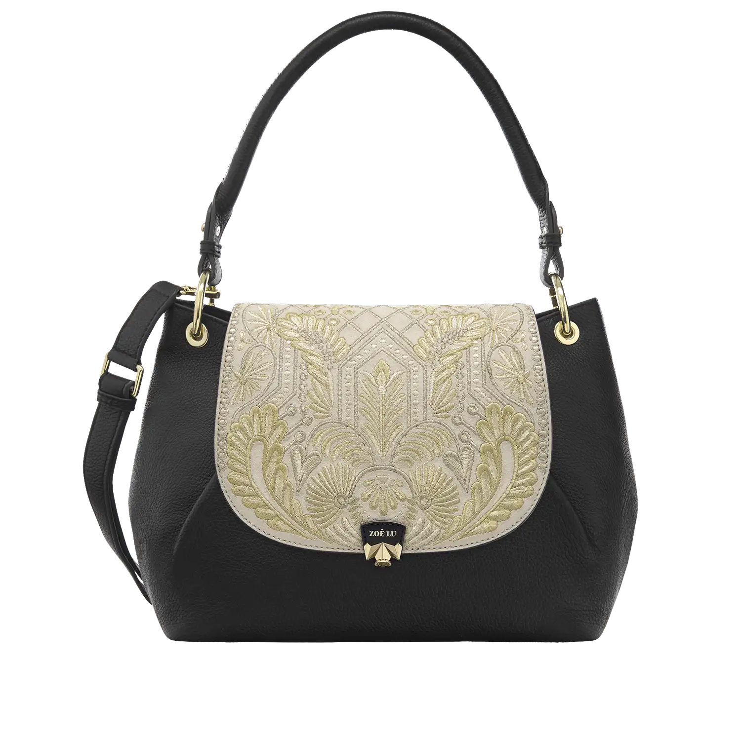 Wechselklappe - Nilay - creme-gold