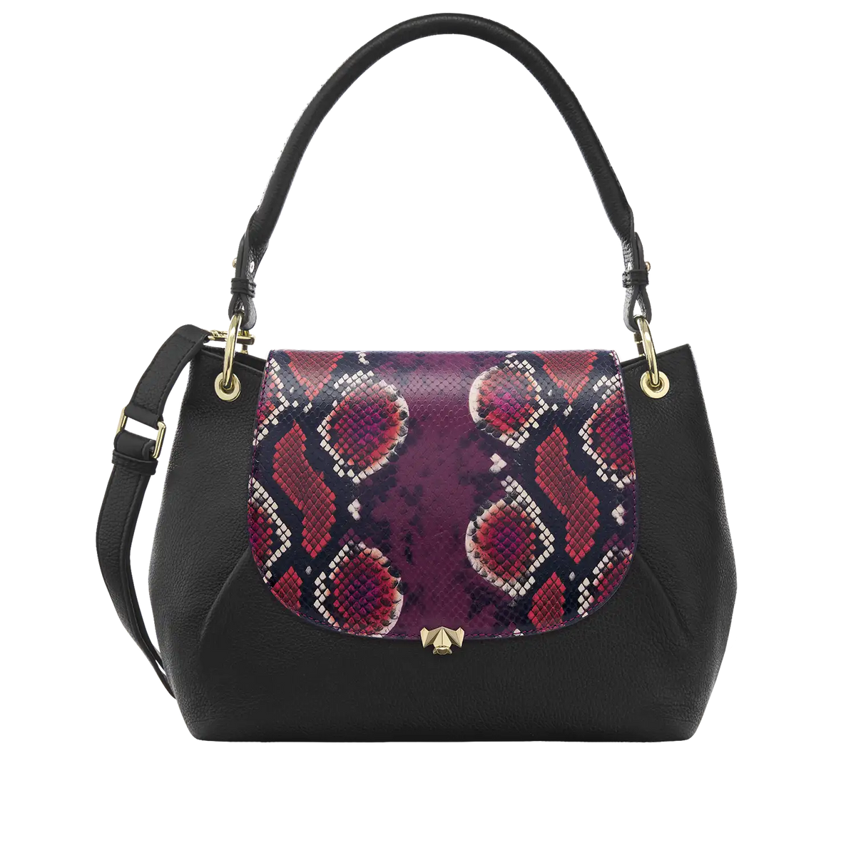 Wechselklappe - Peacock Blaze - lila-bunt