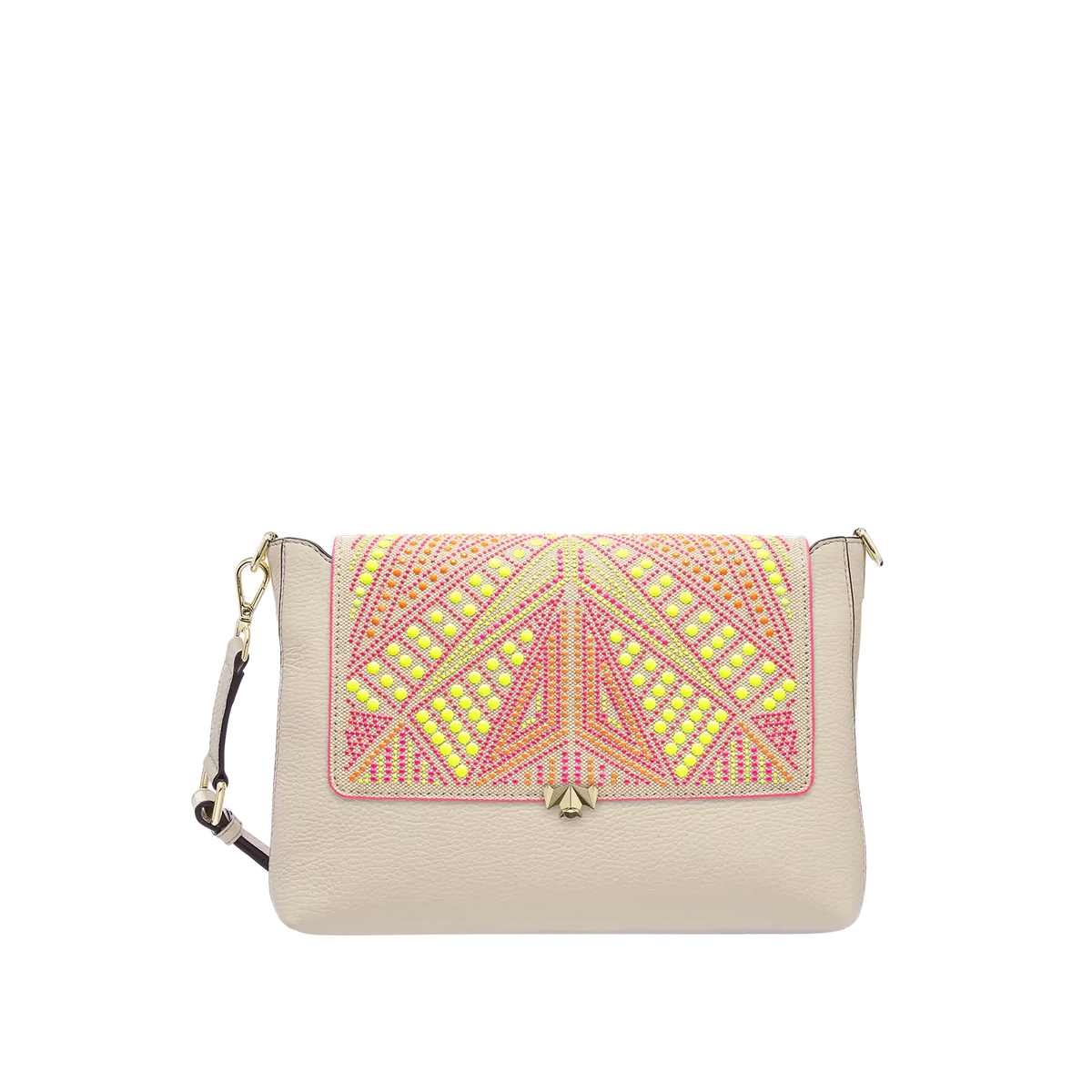 Wechselklappe - Neonmania - creme-bunt