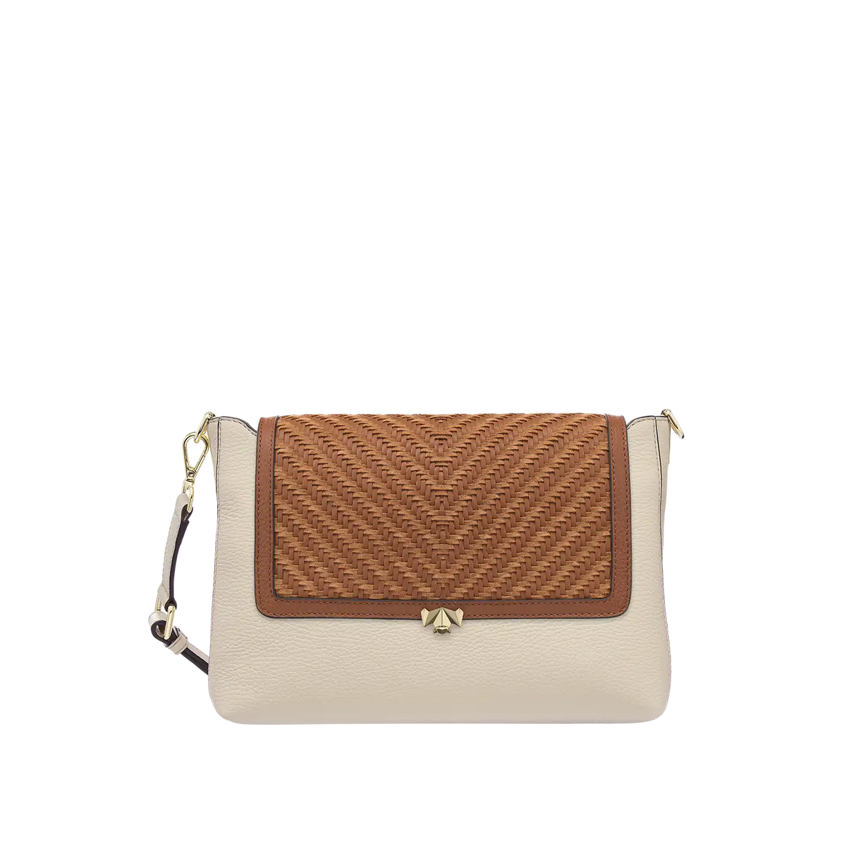 Wechselklappe - Sandy Weave - cognac