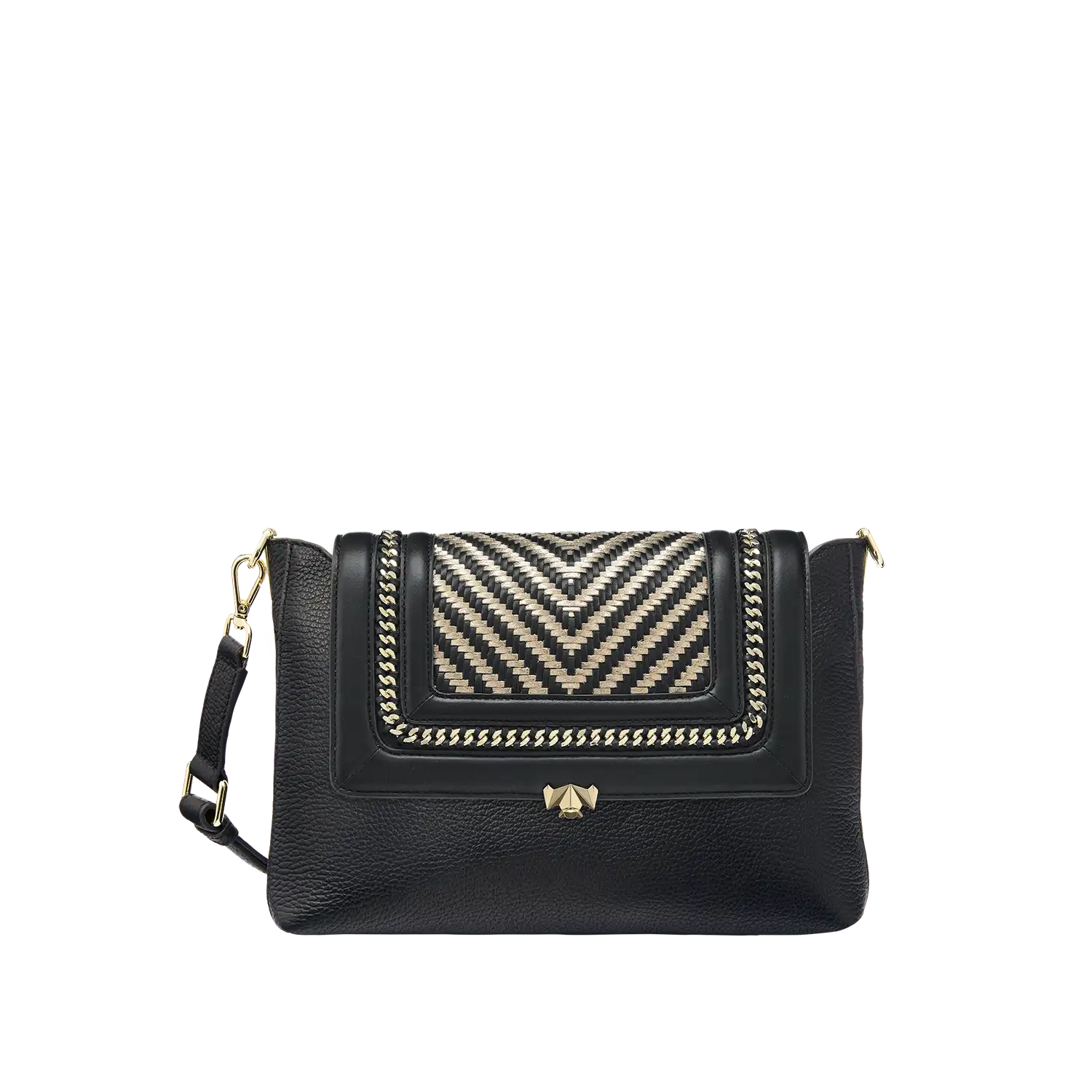 Wechselklappe - Golden Whirl - schwarz-gold