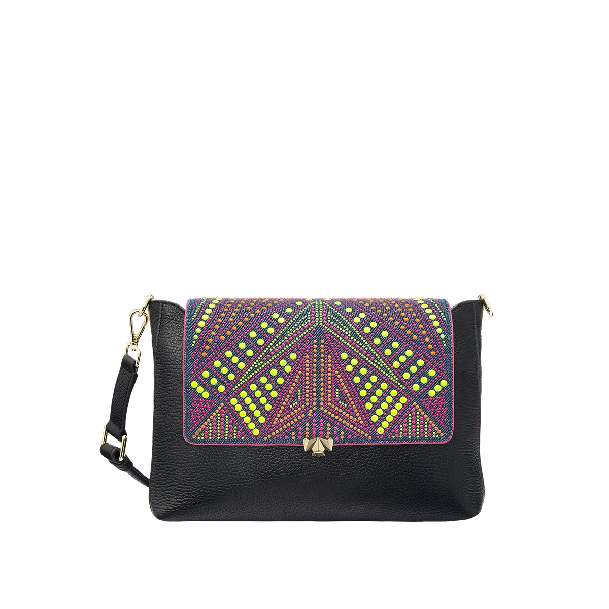 Wechselklappe - Neon Pop - denim-bunt