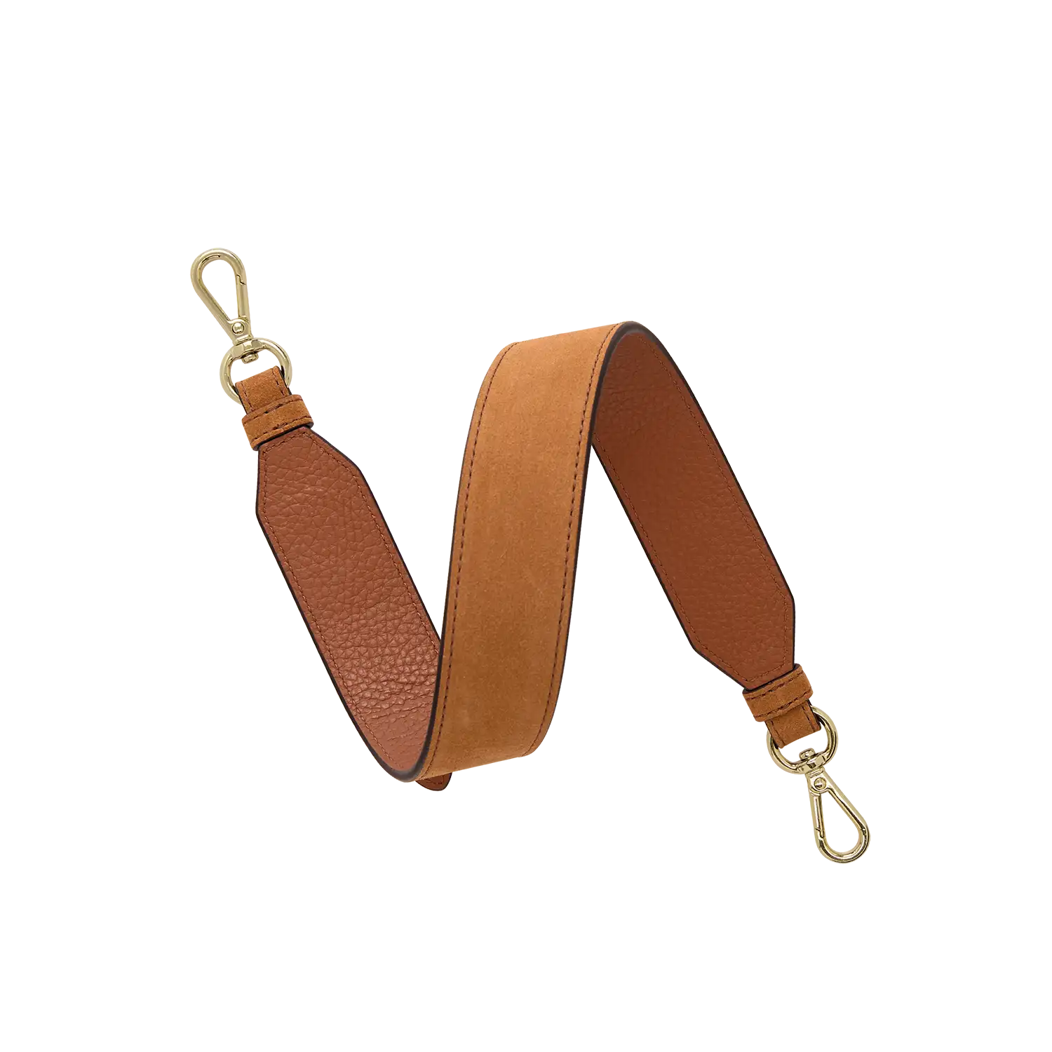 Kurzhenkel Buckle Up cognac