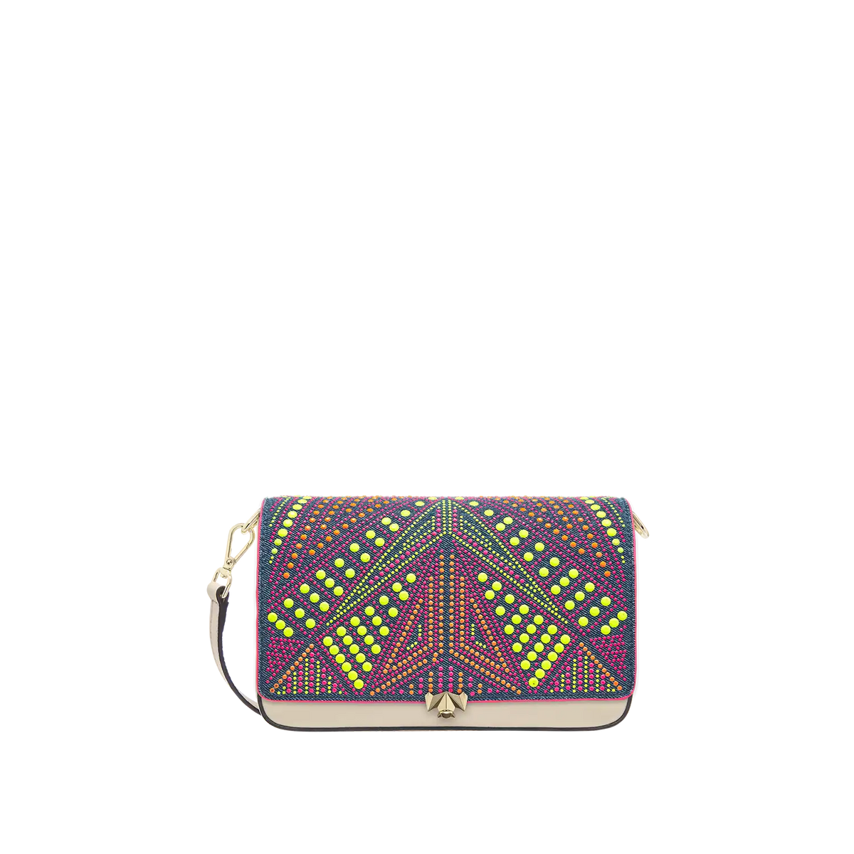 Wechselklappe - Neon Pop - denim-bunt