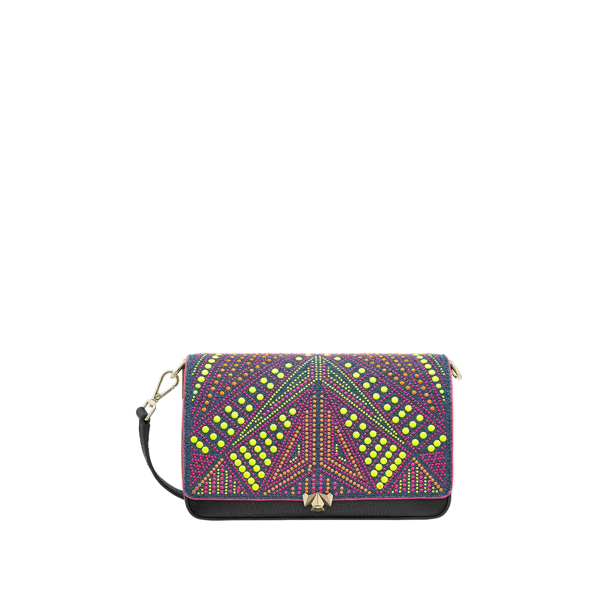 Wechselklappe - Neon Pop - denim-bunt