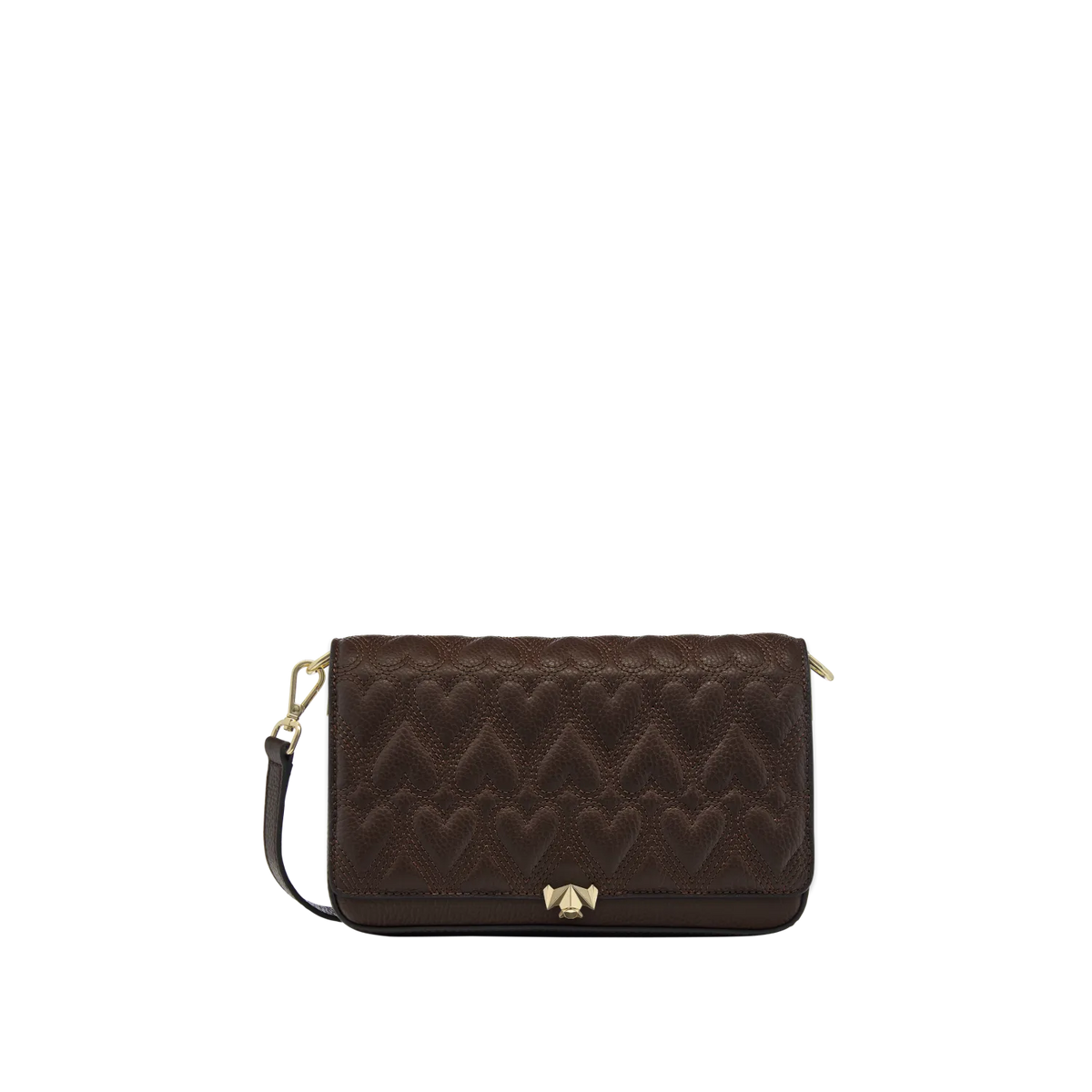 Wechselklappe - Chocolate Heart - braun