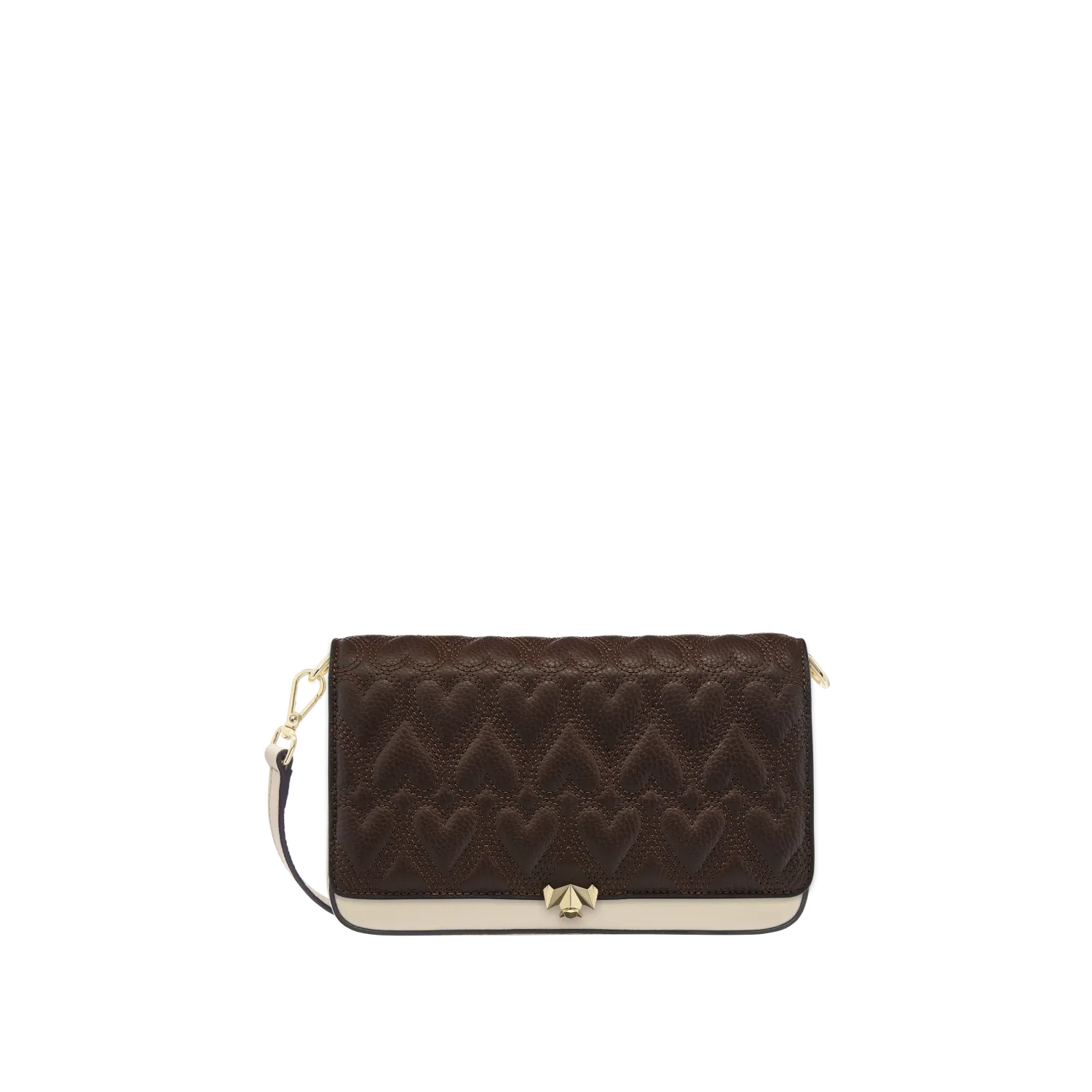 Wechselklappe - Chocolate Heart - braun