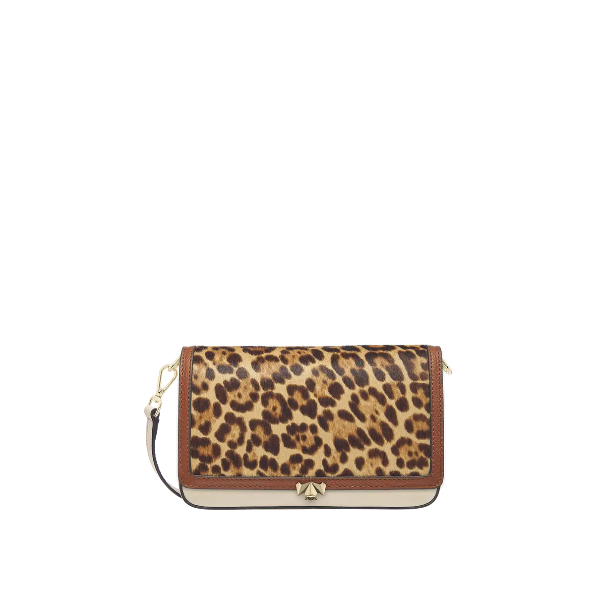 Wechselklappe - Soft Leopard - cognac