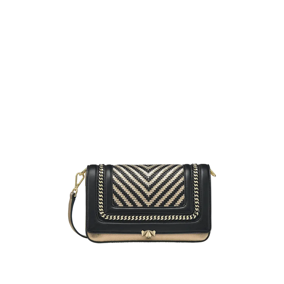 Wechselklappe - Golden Whirl - schwarz-gold