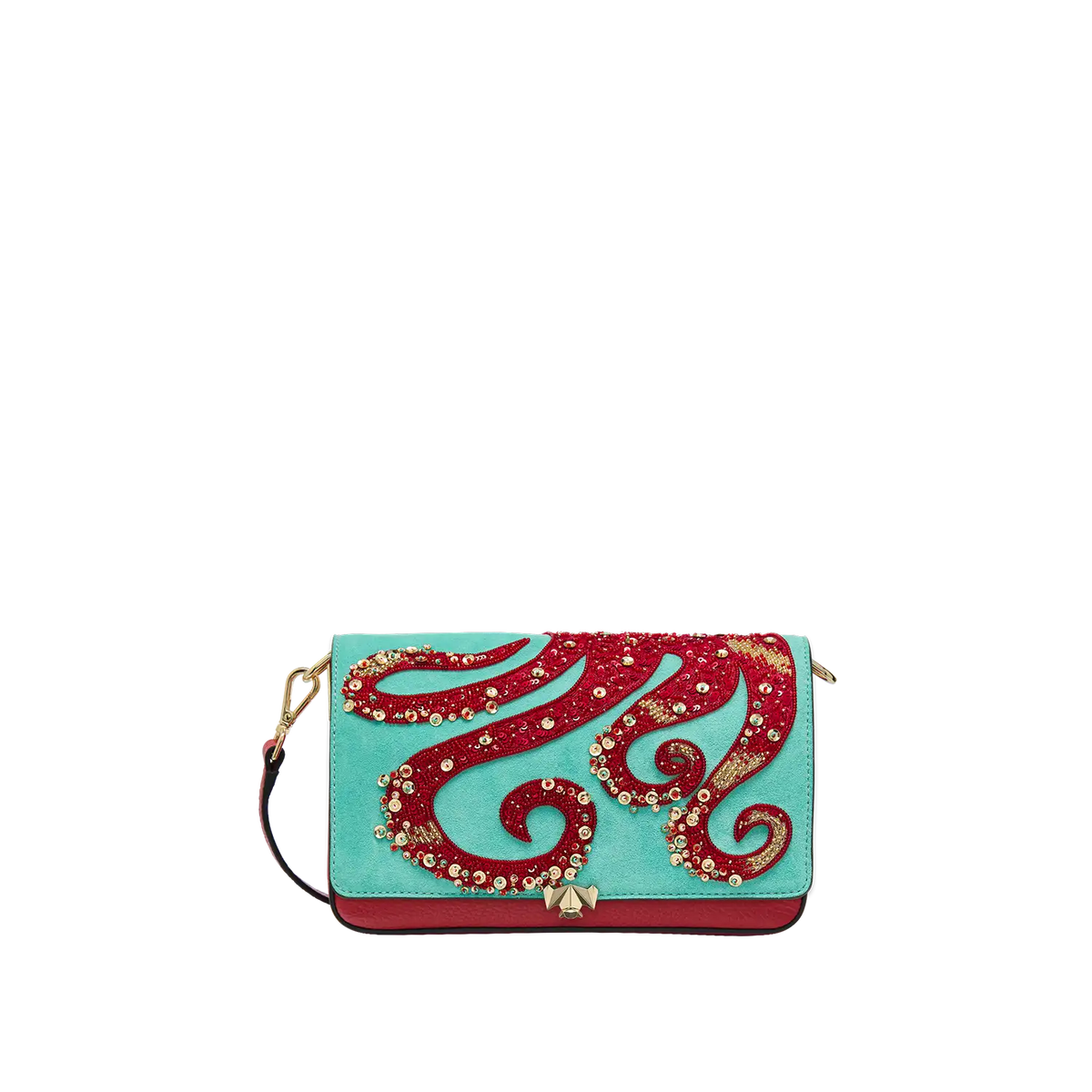 Wechselklappe - Octomissy - türkis-rot