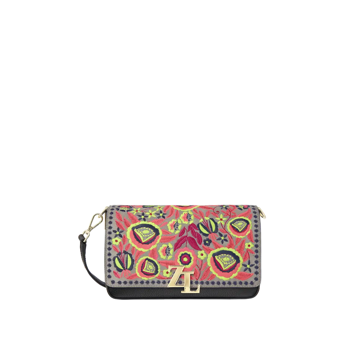 Taschenset - Little Miss schwarz - Botanical Fluo