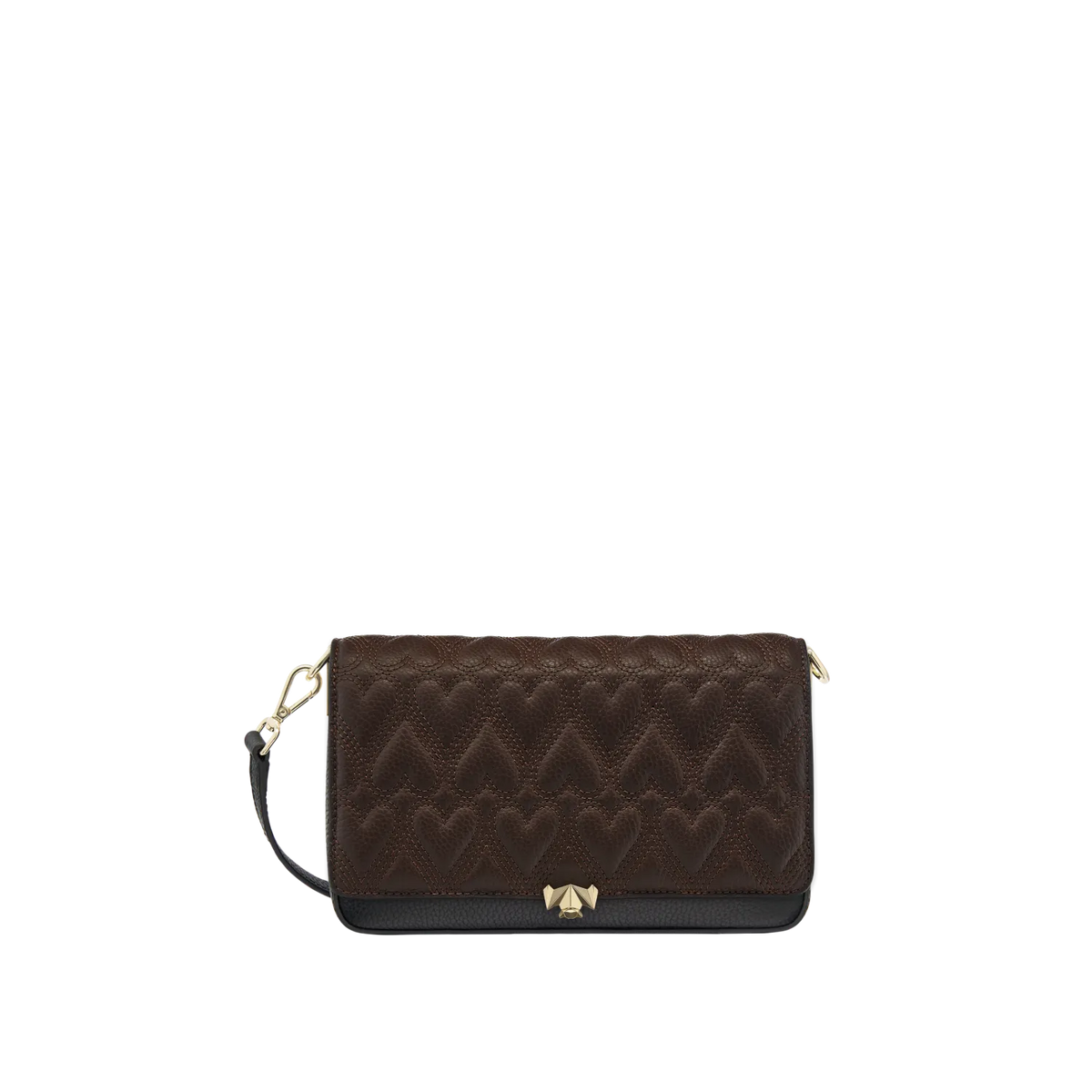 Wechselklappe - Chocolate Heart - braun