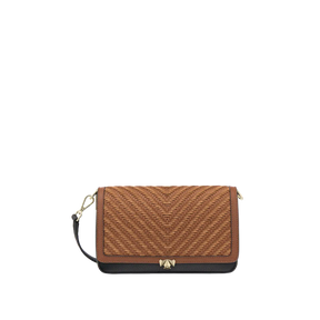 Wechselklappe - Sandy Weave - cognac