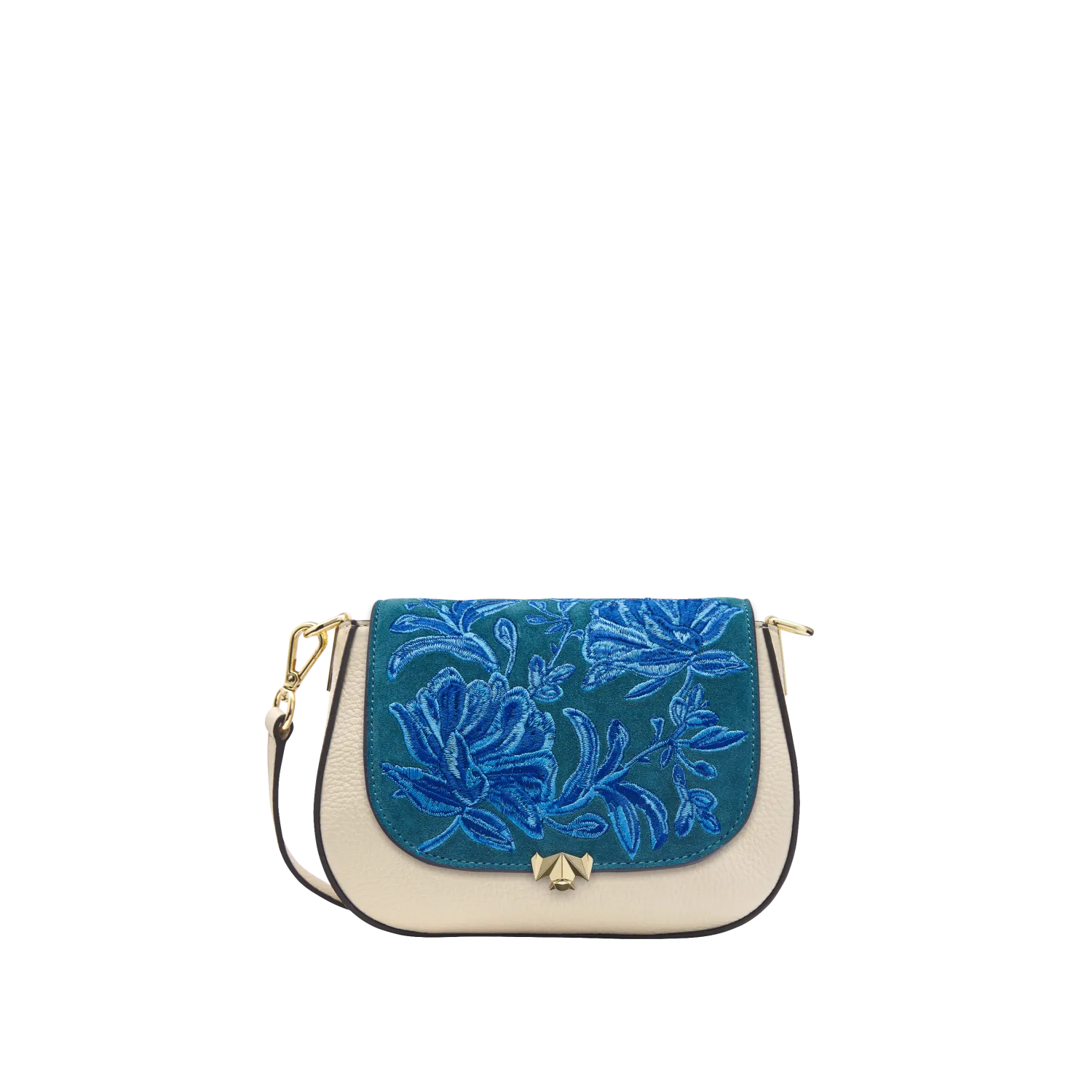 Wechselklappe - Mini Fleur D'Azoul - petrol-hellblau