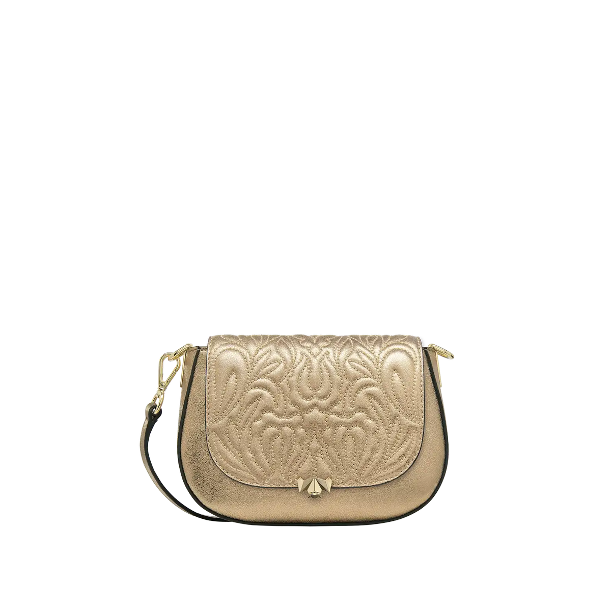 Wechselklappe - Mini Majestic Bloom - gold