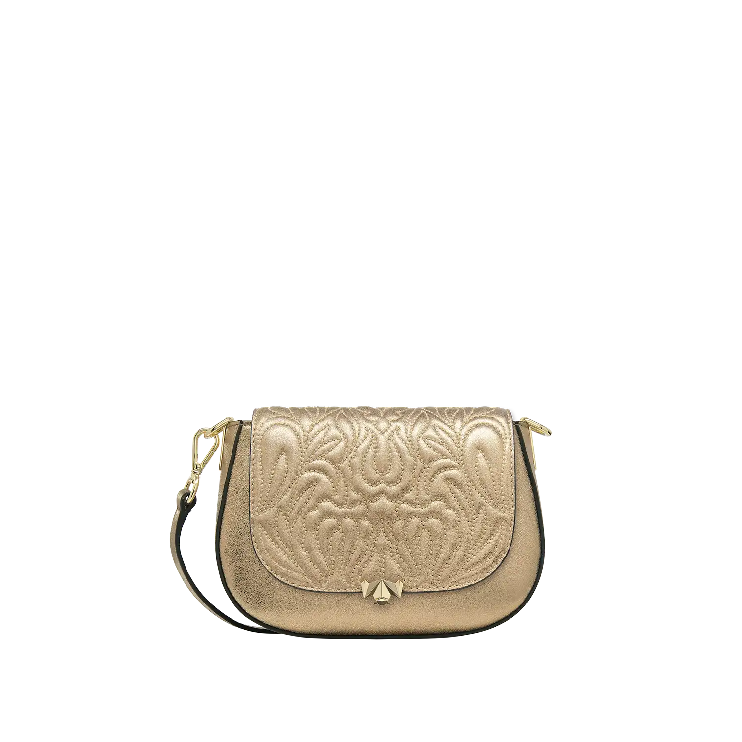 Wechselklappe - Mini Majestic Bloom - gold