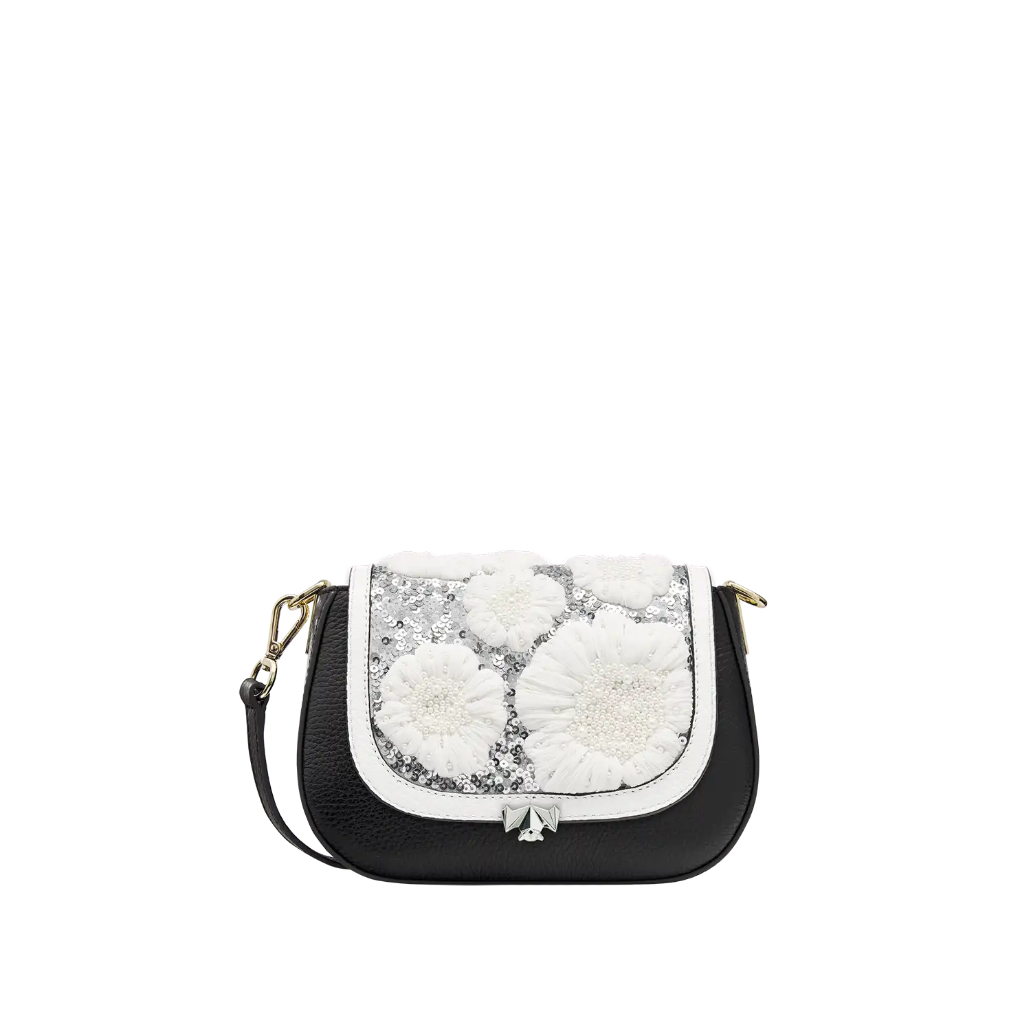 SC Wechselklappe - Mini Diamond Dust - hellgrau-silber