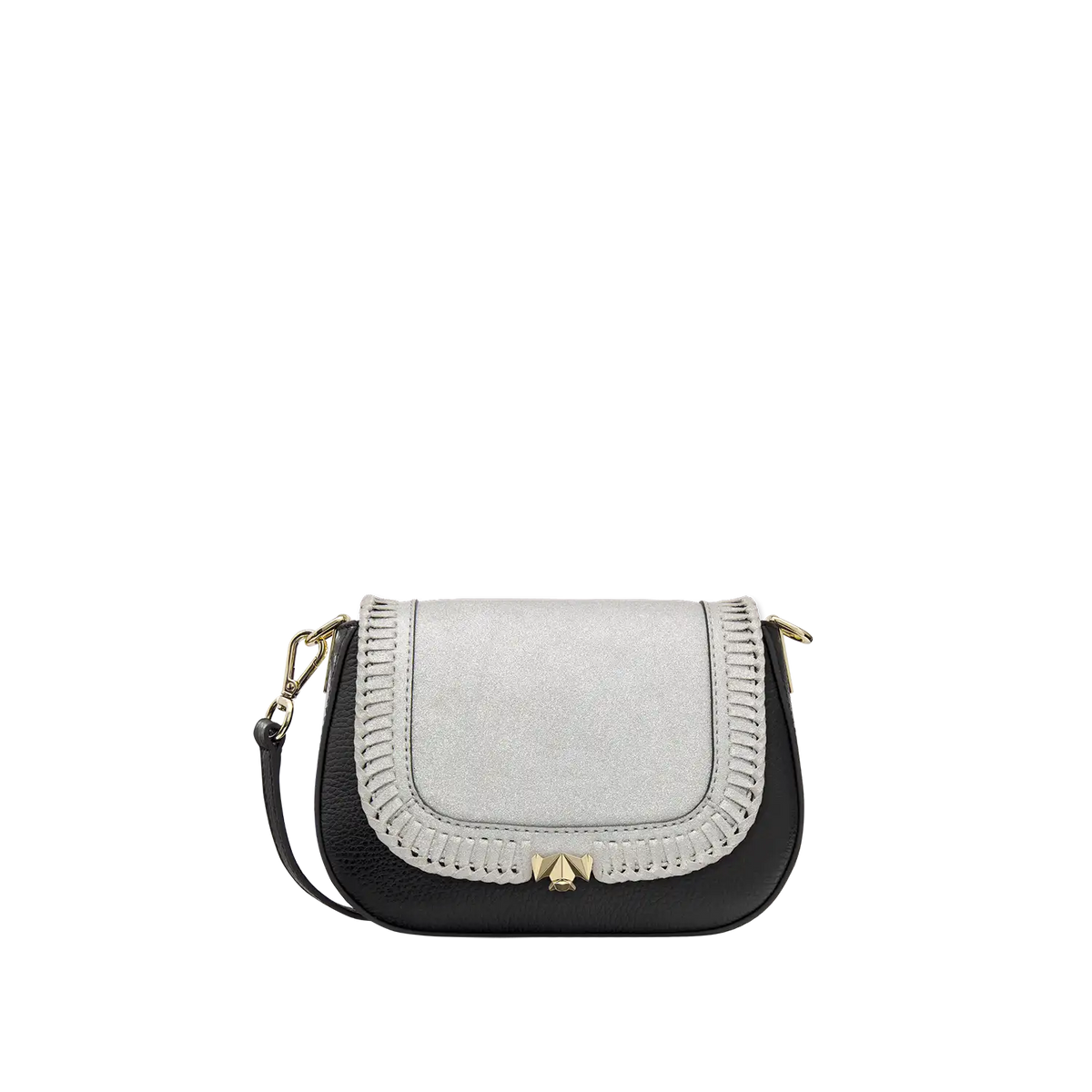 Wechselklappe - Mini Frozen Glam - silber